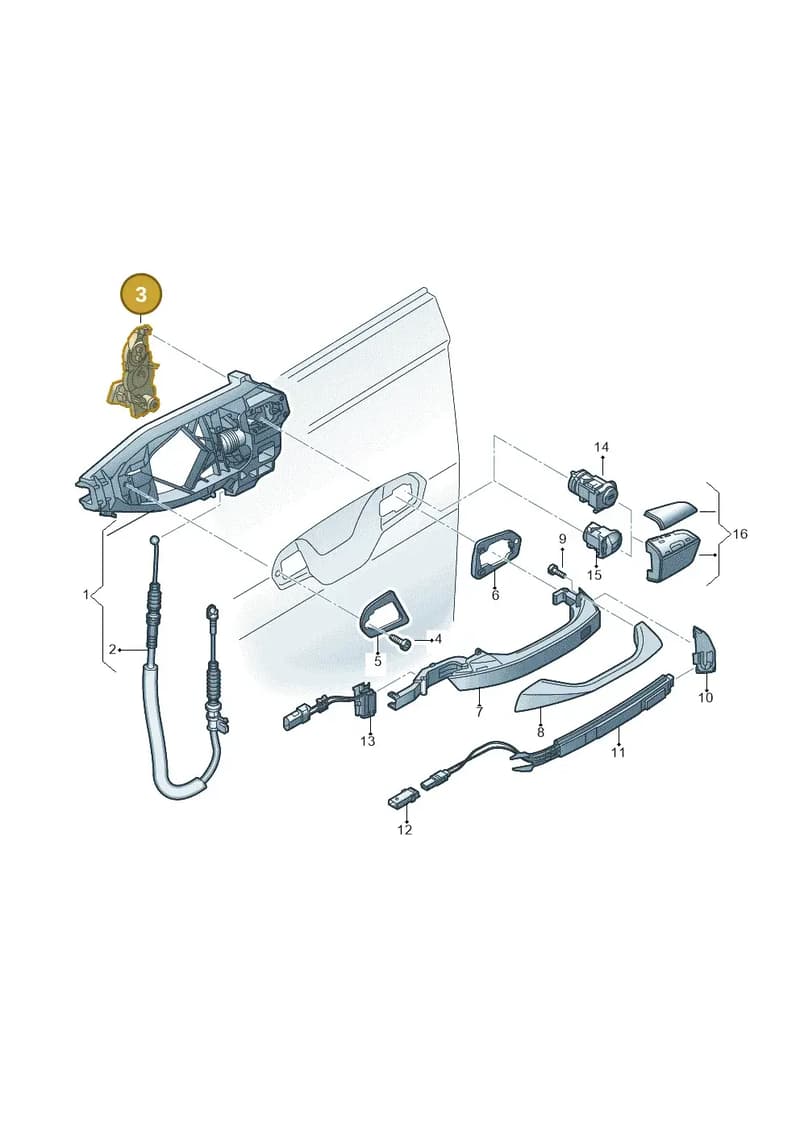 4J3837291 — Audi RS e-tron GT (2020-2025) diagram 838837000, position 3