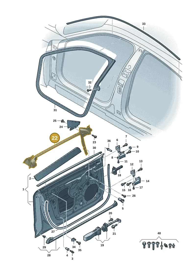 4J3837392A — Audi RS e-tron GT (2020-2025) diagram 4j1831010, position 22