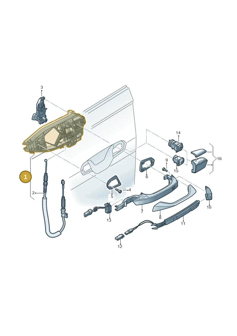 4J3837811A — Audi RS e-tron GT (2020-2025) diagram 838837000, position 1