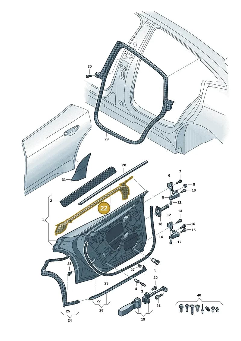 4J3839391A — Audi RS e-tron GT (2020-2025) diagram 4j1833010, position 22