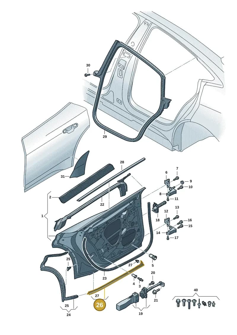 4J3839790A — Audi RS e-tron GT (2020-2025) diagram 4j1833010, position 26