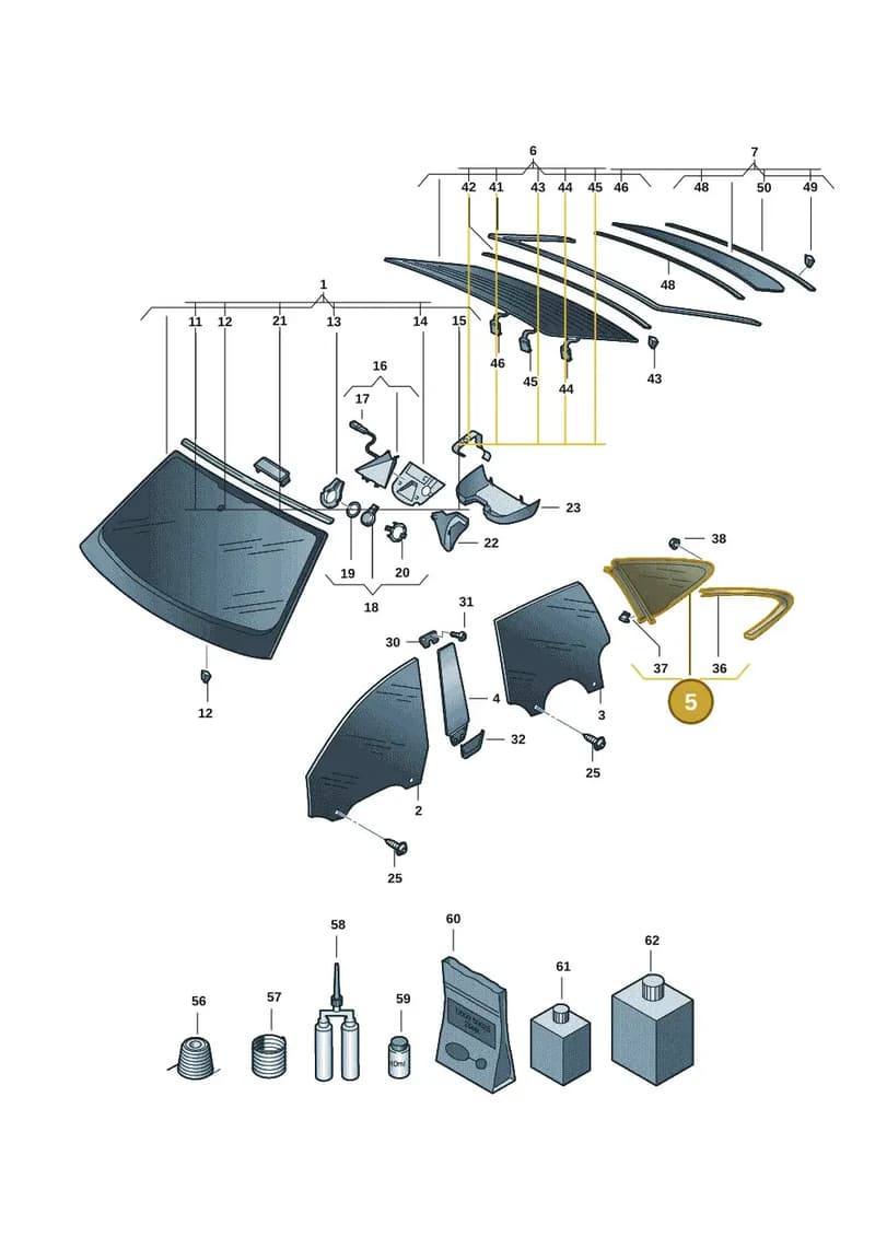 4J3845297F — Audi RS e-tron GT (2020-2025) diagram 4j1845000, position 5