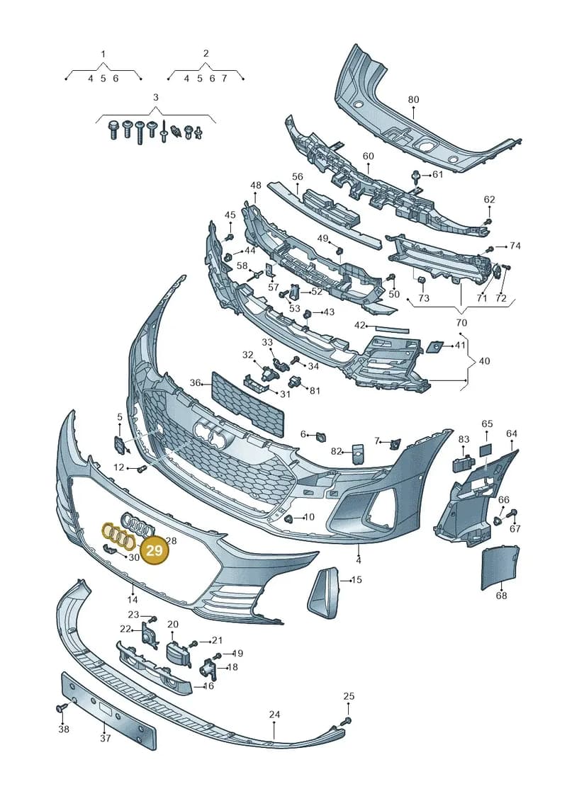 4J3853605T94 — Audi RS e-tron GT (2020-2025) diagram 4j1807100, position 29