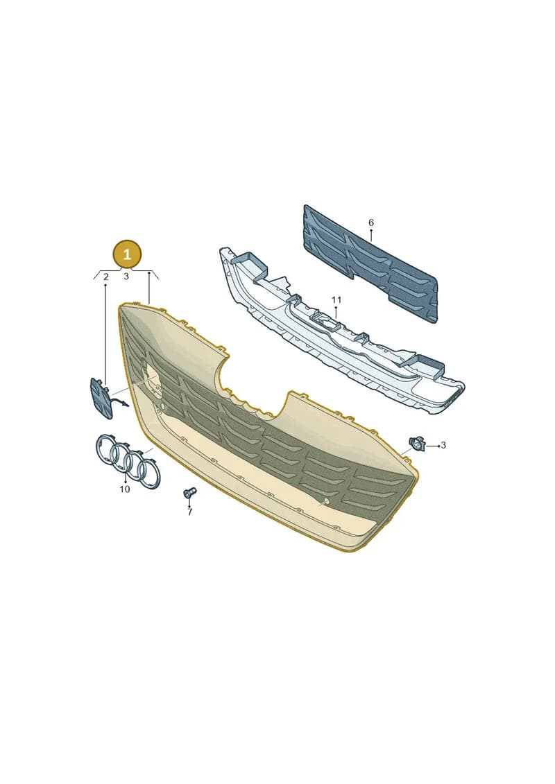 4J3853653FGRU — Audi RS e-tron GT (2020-2025) diagram 4j1853300, position 1