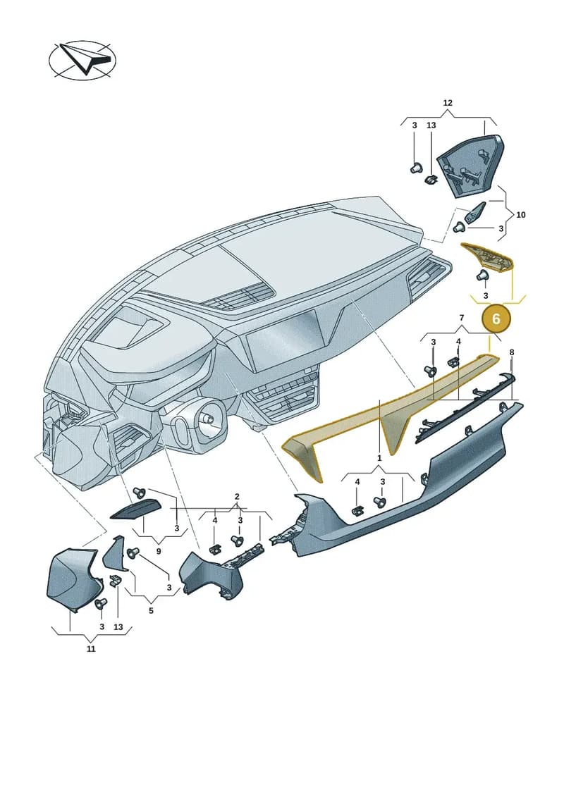 4J3853782B4PK — Audi RS e-tron GT (2020-2025) diagram 4j1857200, position 6