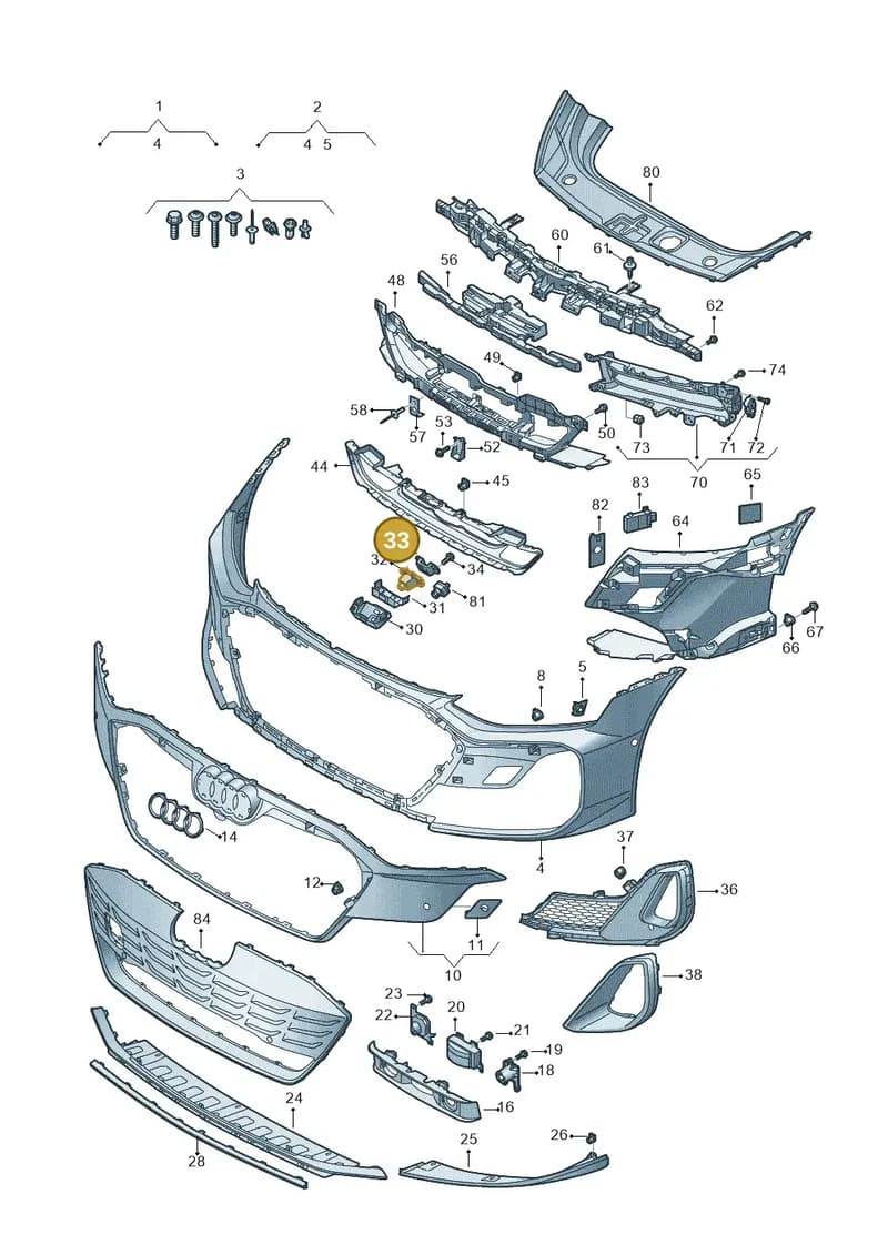 4J3853795 — Audi RS e-tron GT (2020-2025) diagram 4j1807200, position 33