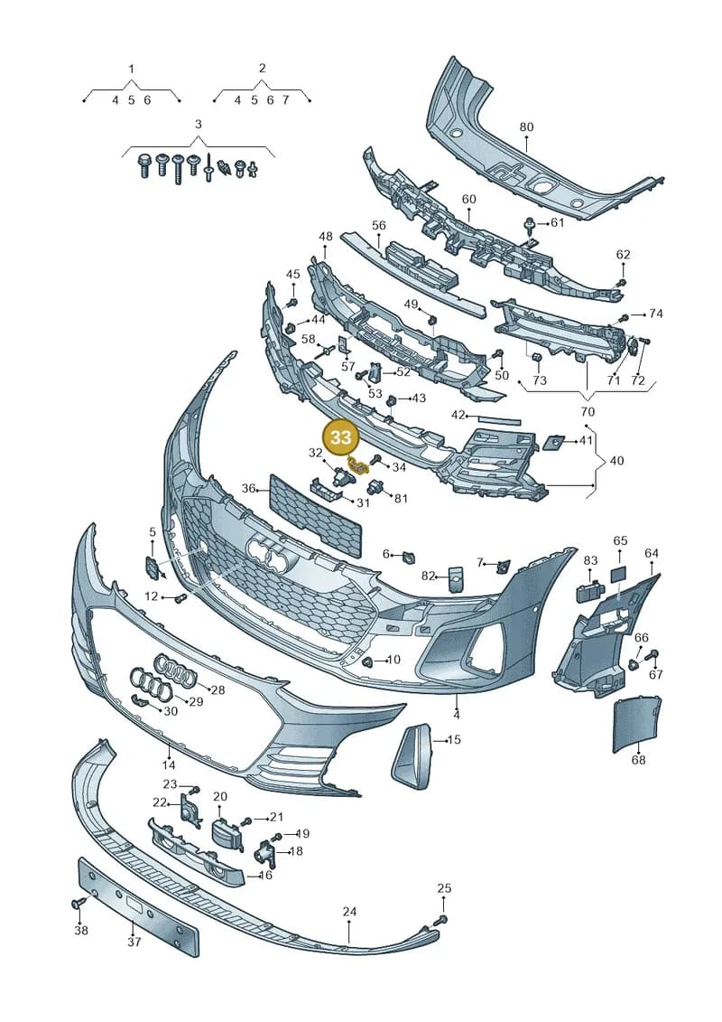 4J3853795 — Audi RS e-tron GT (2020-2025) diagram 4j1807100, position 33