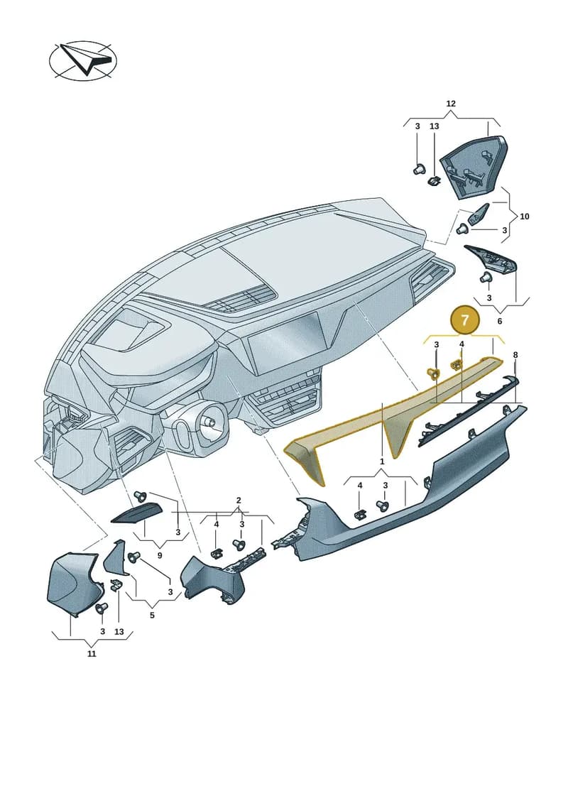 4J3857212AV58 — Audi RS e-tron GT (2020-2025) diagram 4j1857200, position 7