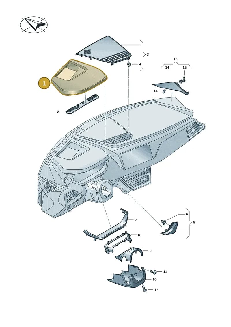 4J3858291B38M — Audi RS e-tron GT (2020-2025) diagram 4j1857150, position 1