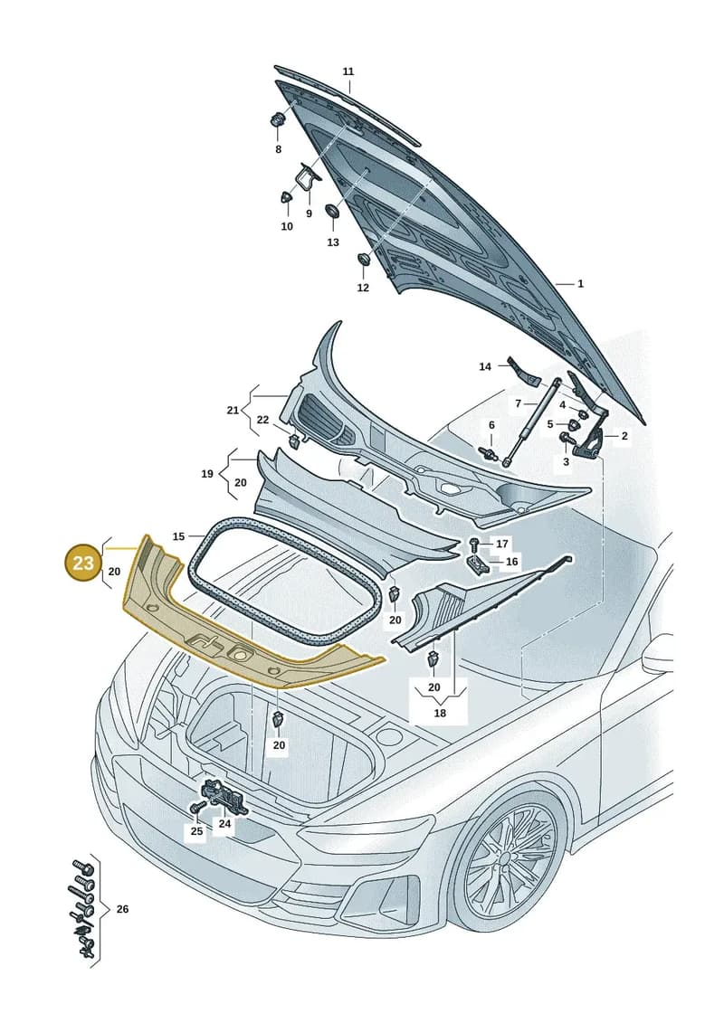 4J38630820K1 — Audi RS e-tron GT (2020-2025) diagram 4j1823000, position 23