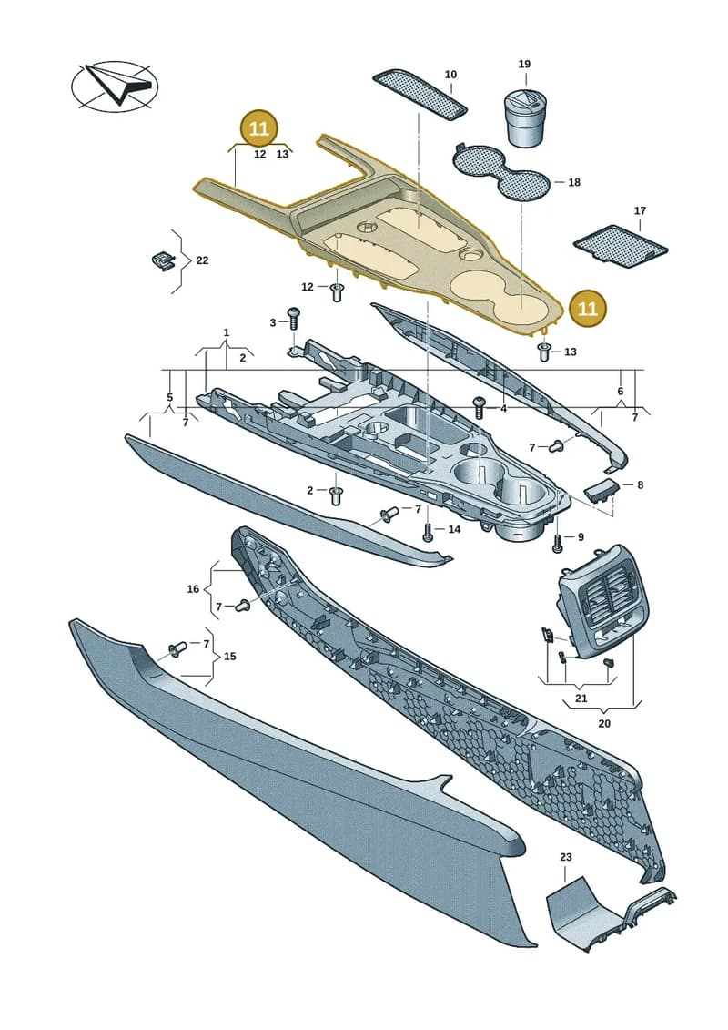 4J3864365AV58 — Audi RS e-tron GT (2020-2025) diagram 4j1863510, position 11