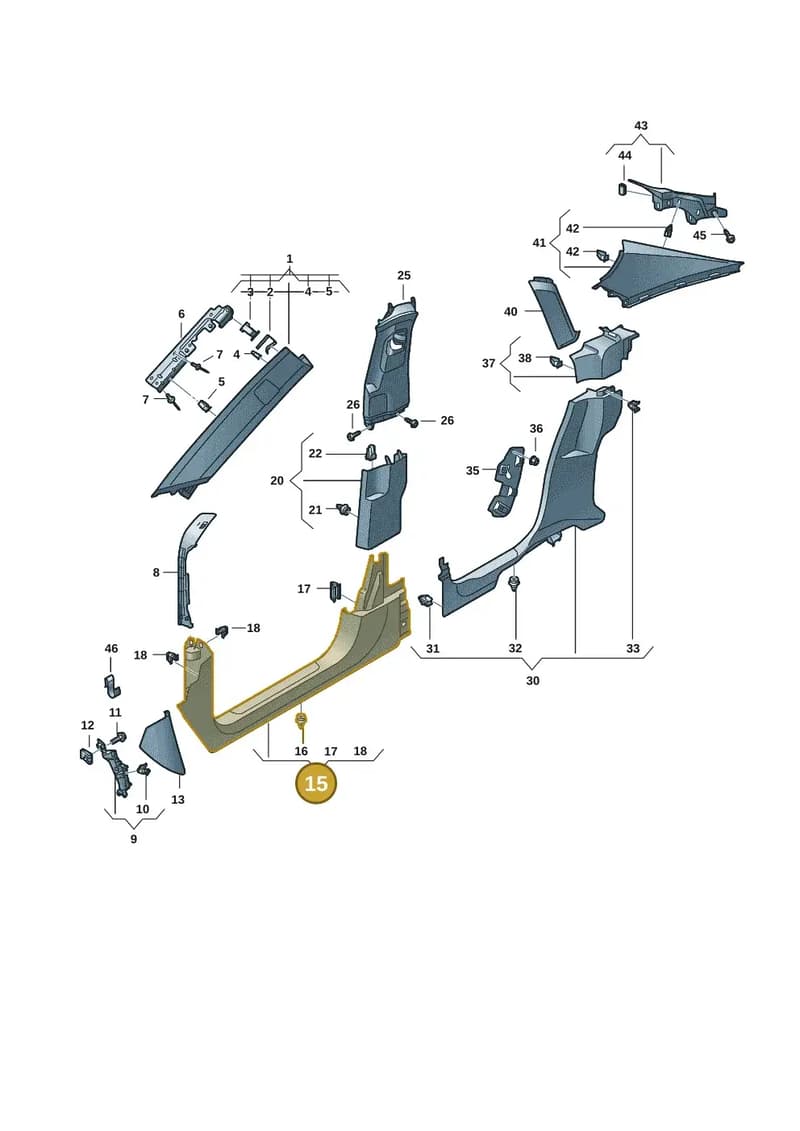 4J3867270R1E0 — Audi RS e-tron GT (2020-2025) diagram 4j1867650, position 15