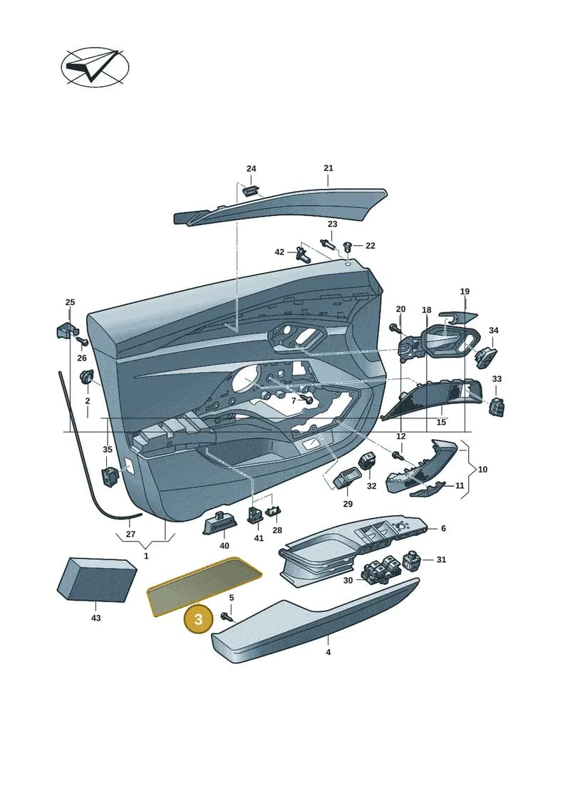 4J38681334PK — Audi RS e-tron GT (2020-2025) diagram 4j1867000, position 3