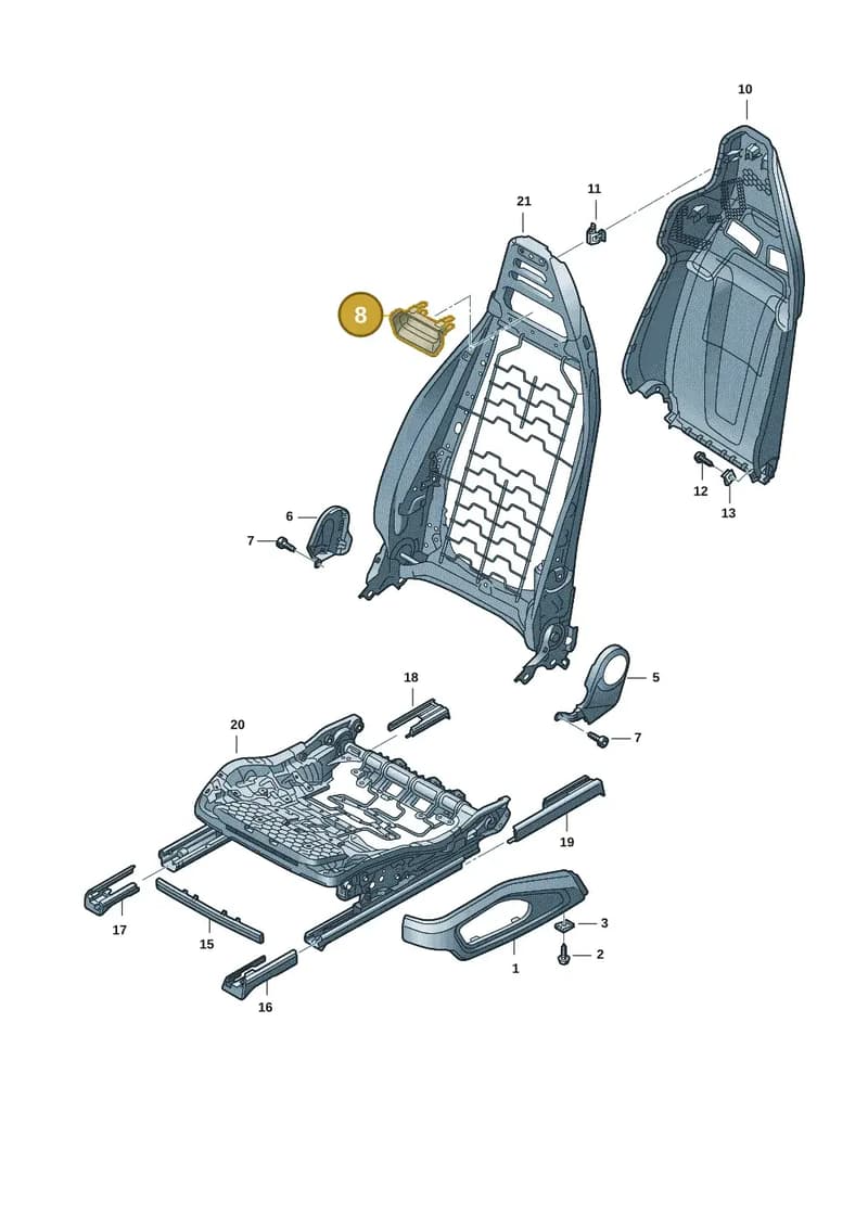 4J3882311B6PS — Audi RS e-tron GT (2020-2025) diagram 4j1881700, position 8