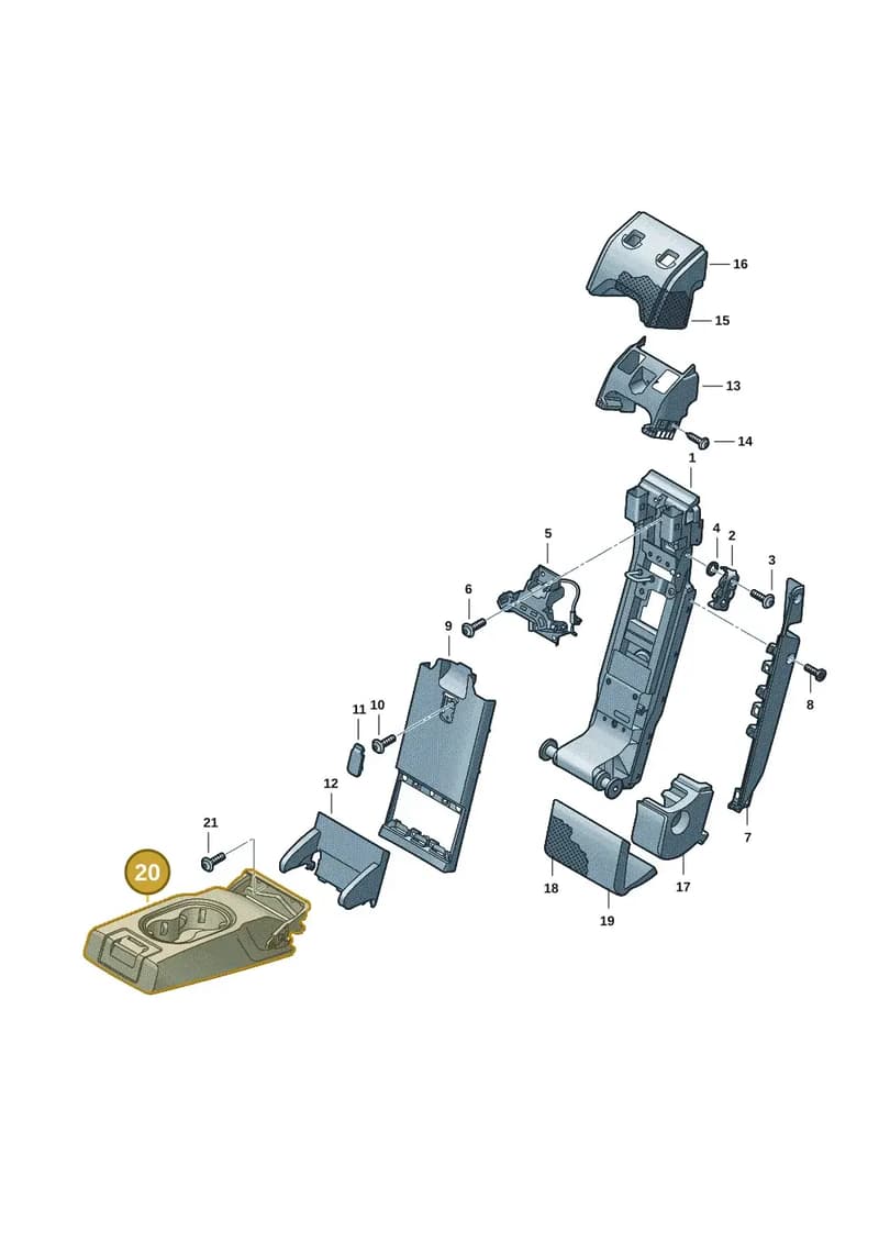 4J3885081C38M — Audi RS e-tron GT (2020-2025) diagram 4j1885750, position 20