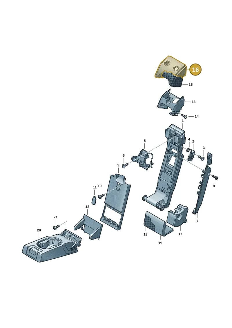 4J3885724D38M — Audi RS e-tron GT (2020-2025) diagram 4j1885750, position 16