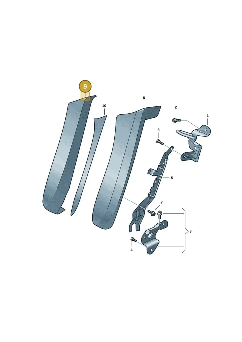 4J3885745PGTT — Audi RS e-tron GT (2020-2025) diagram 4j1885850, position 9