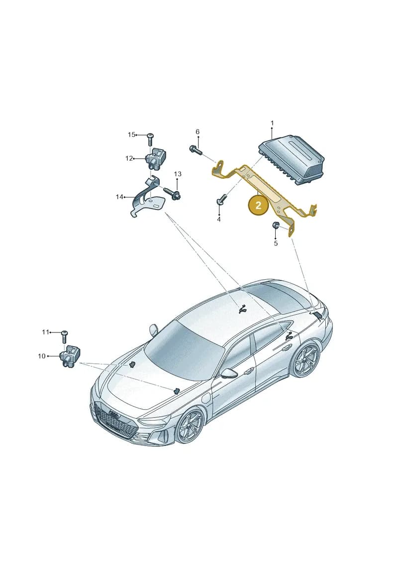 4J3907332 — Audi RS e-tron GT (2020-2025) diagram 4j1907777, position 2