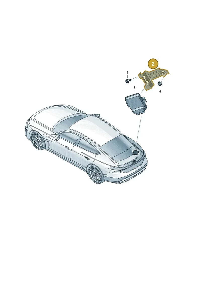 4J3907341 — Audi RS e-tron GT (2020-2025) diagram 4j1927050, position 2