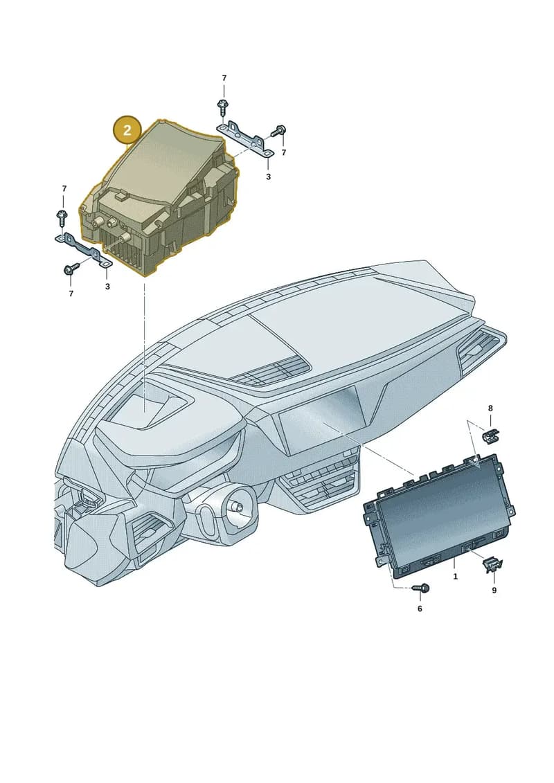 4J3919617C — Audi RS e-tron GT (2020-2025) diagram 4j1919000, position 2