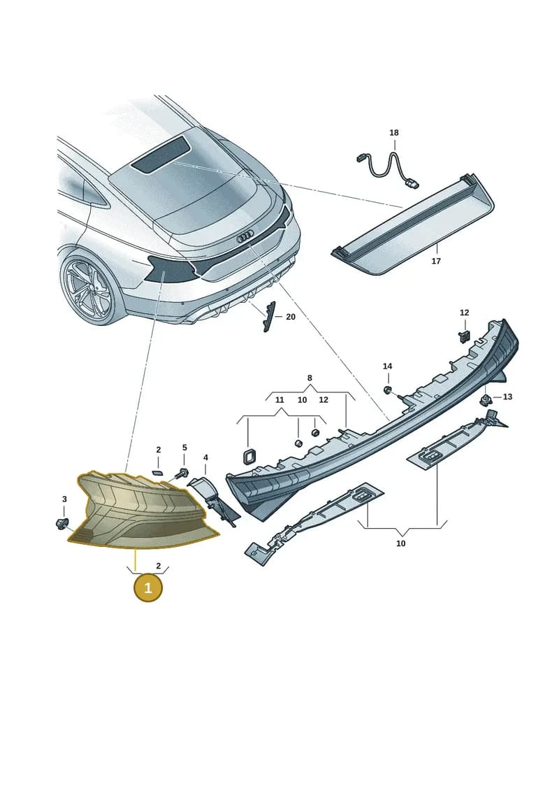 4J3945092F — Audi RS e-tron GT (2020-2025) diagram 4j1945000, position 1