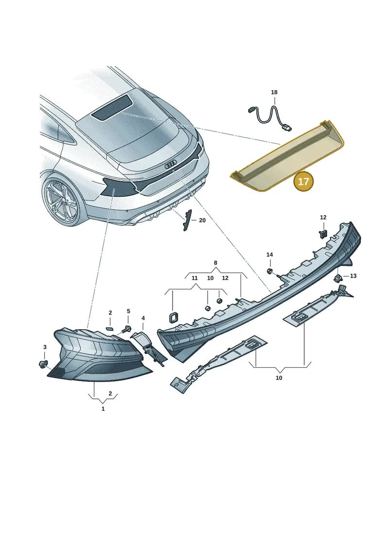 4J3945097 — Audi RS e-tron GT (2020-2025) diagram 4j1945000, position 17