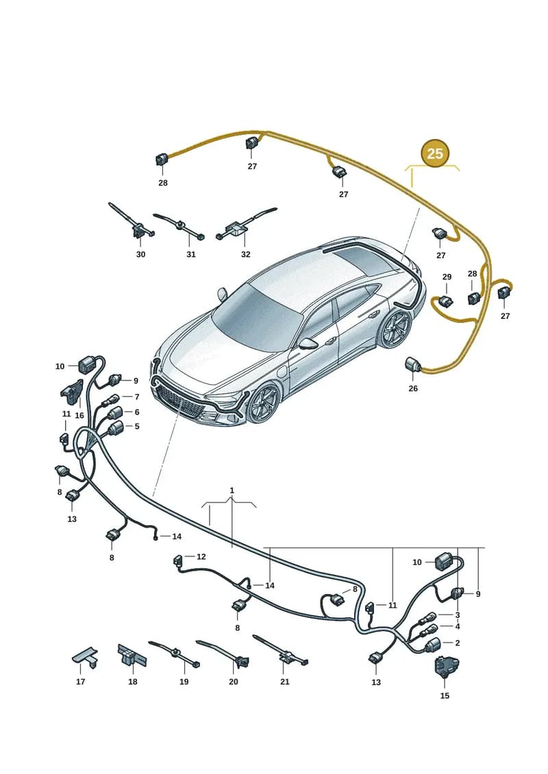4J3971104A — Audi RS e-tron GT (2020-2025) diagram 4j1972700, position 25