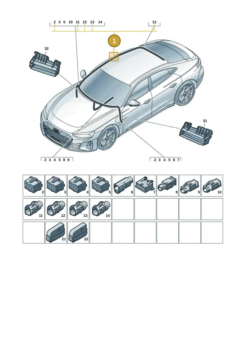 4J3971315A — Audi RS e-tron GT (2020-2025) diagram 4j1971900, position 1