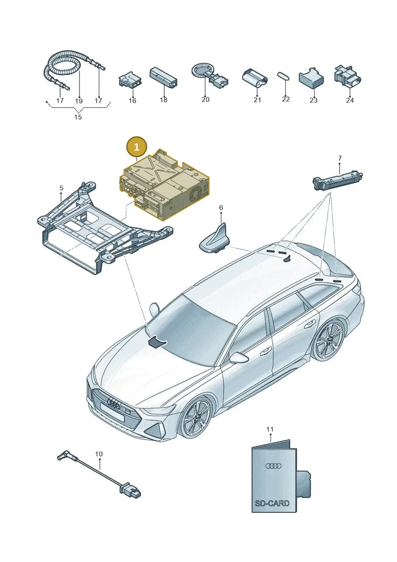 4K0035063CX — Audi RS6 Avant (2019-2025) diagram 537035000, position 1