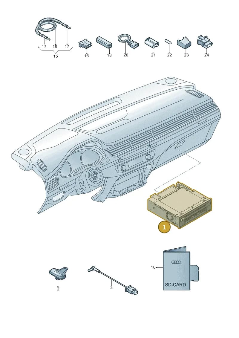 4K0035065D — Audi Q7 (2015-2025) diagram 859035000, position 1
