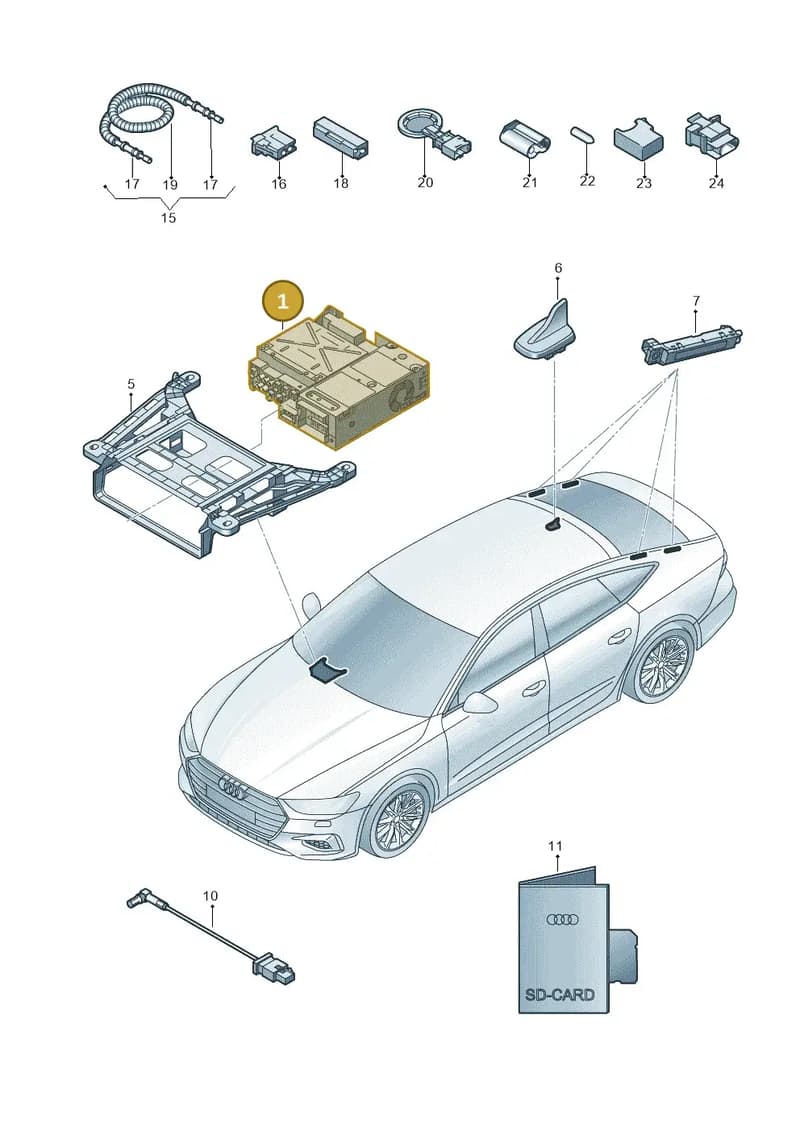 4K0035068C — Audi RS7 Sportback (2019-2025) diagram 435035000, position 1