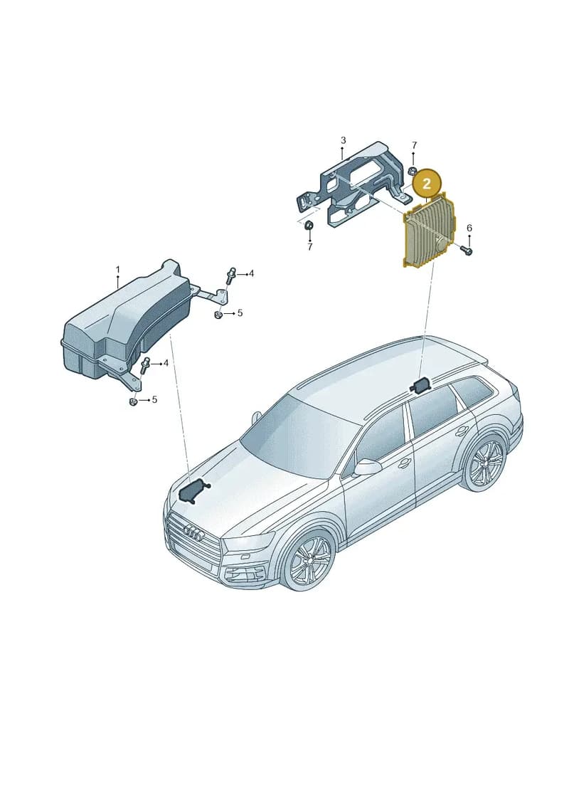 4K0035335A — Audi Q8 (2018-2025) diagram 859035250, position 2