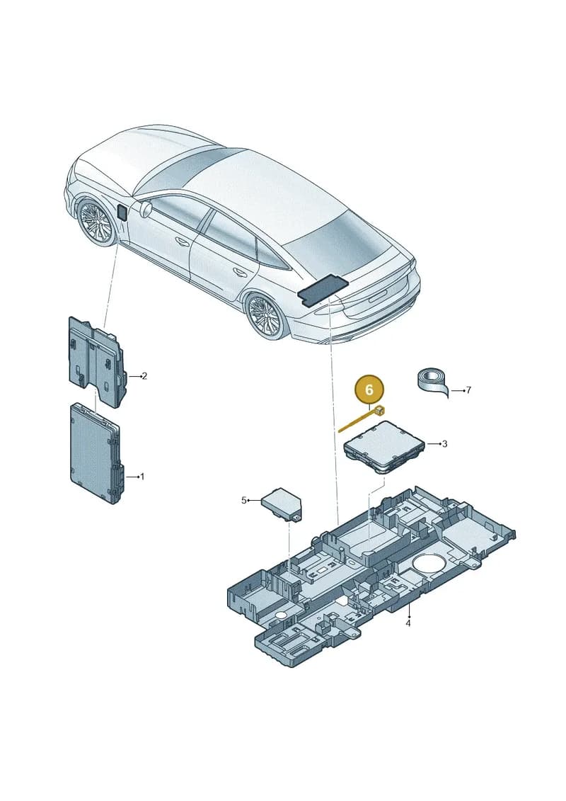 4K0035498 — Audi RS7 Sportback (2019-2025) diagram 435907020, position 6