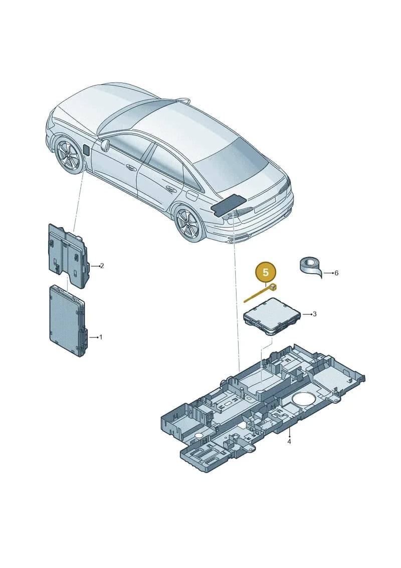 4K0035498 — Audi RS6 Avant (2019-2025) diagram 430907020, position 5