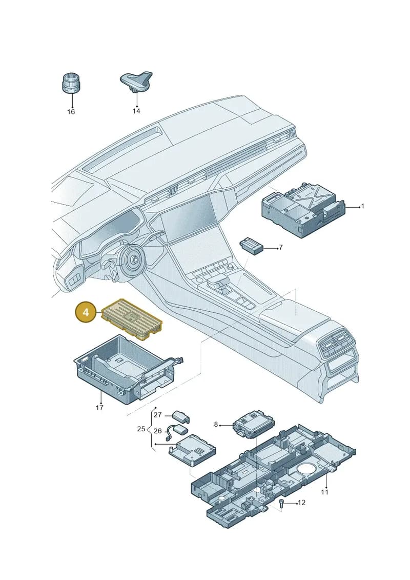 4K0035502B — Audi A7 (2021-) diagram 4kg035055, position 4
