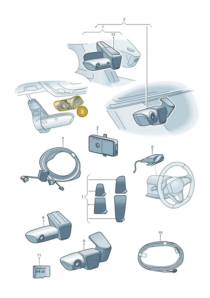 4K0063511C — Audi Q6 e-tron (2023-2025) diagram 89a063050, position 3