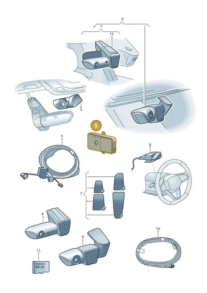 4K0063511D — Audi Q6 e-tron (2023-2025) diagram 89a063050, position 5