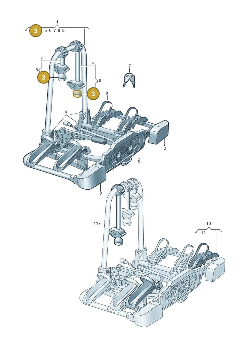 4K0071734 — Audi Q6 e-tron (2023-2025) diagram f5s071060, position 3