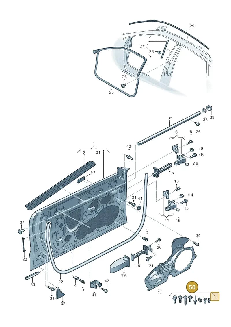 4K0098619A — Audi A7 Sportback (2018-2025) diagram 435831100, position 50