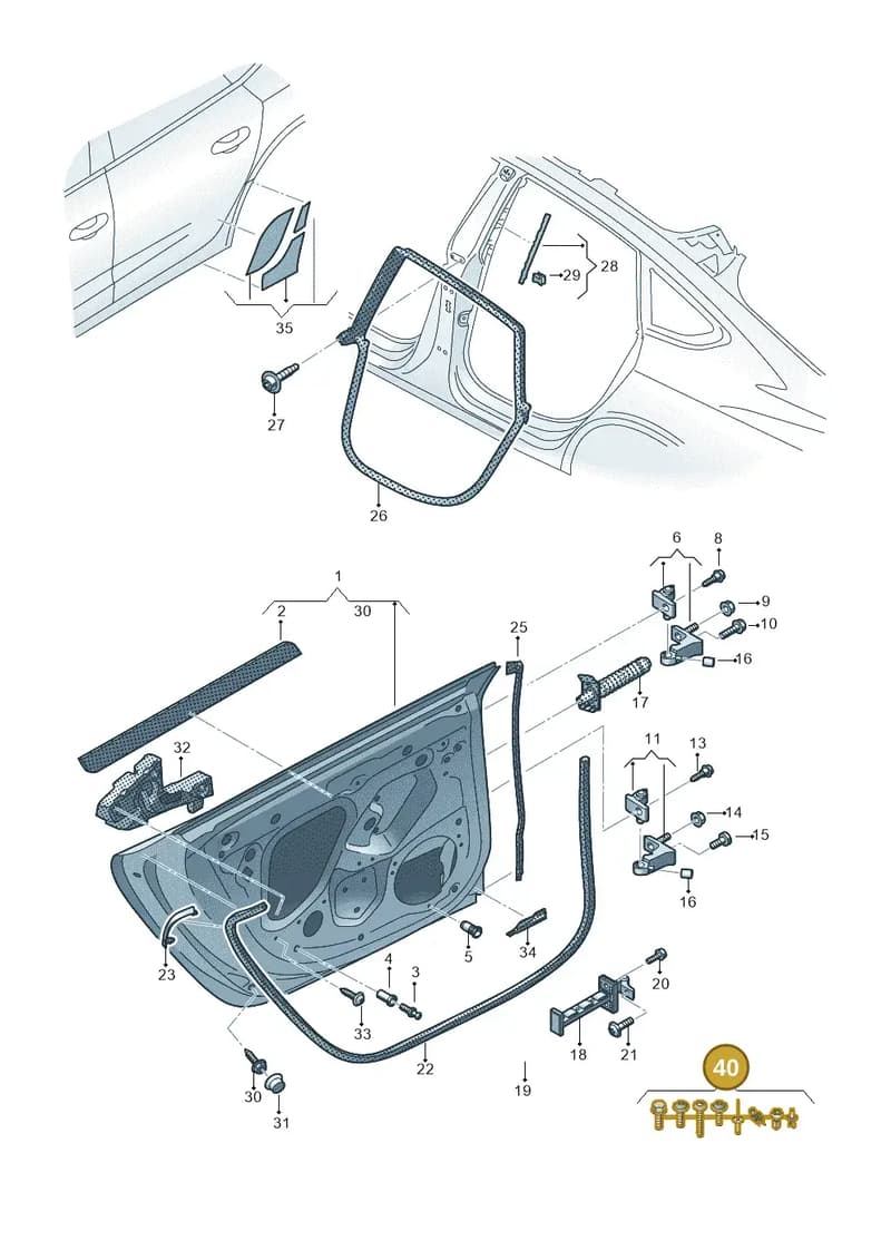 4K0098620A — Audi A7 Sportback (2018-2025) diagram 435833100, position 40