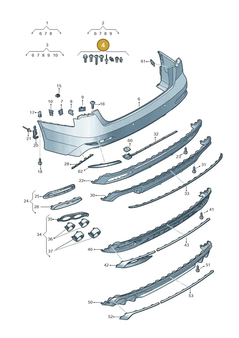 4K0098627 — Audi A6 (2018-2025) diagram 430807070, position 4