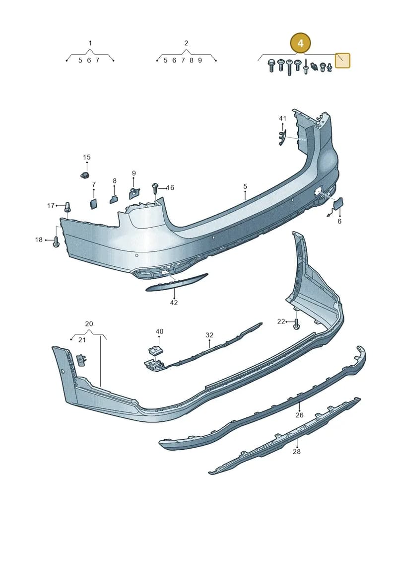 4K0098627 — Audi A6 (2018-2025) diagram 430807080, position 4