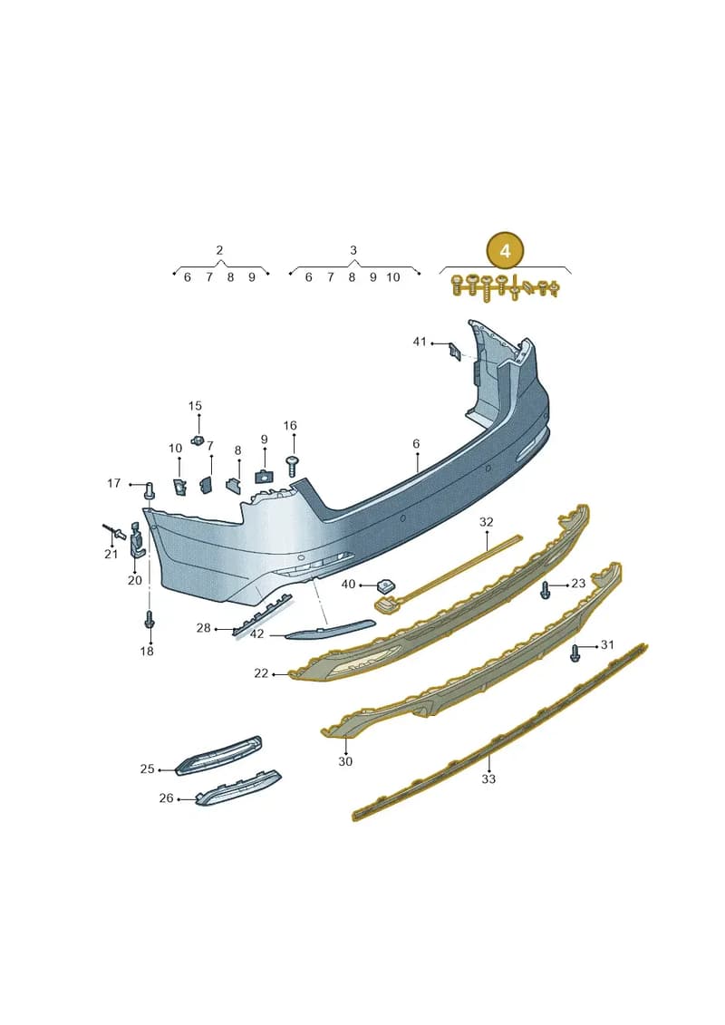 4K0098627 — Audi A6 L 2.0 (2018-) diagram 577807070, position 4