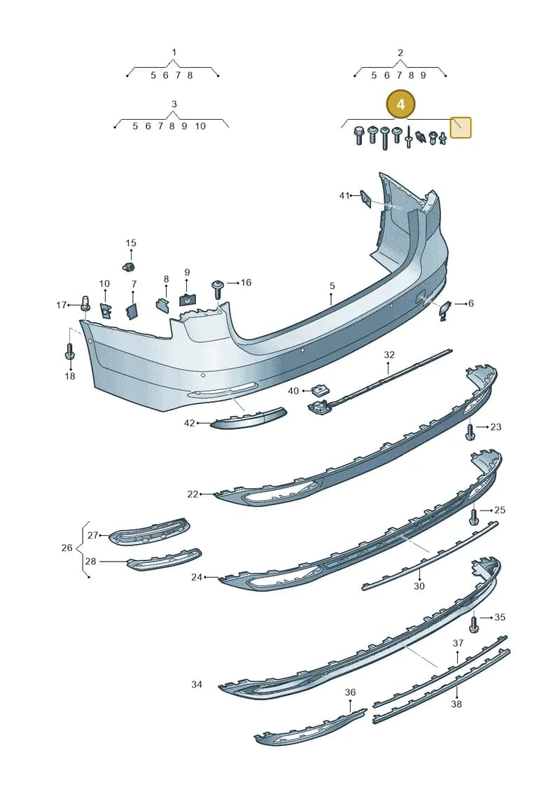 4K0098627 — Audi A6 (2018-2025) diagram 430807060, position 4