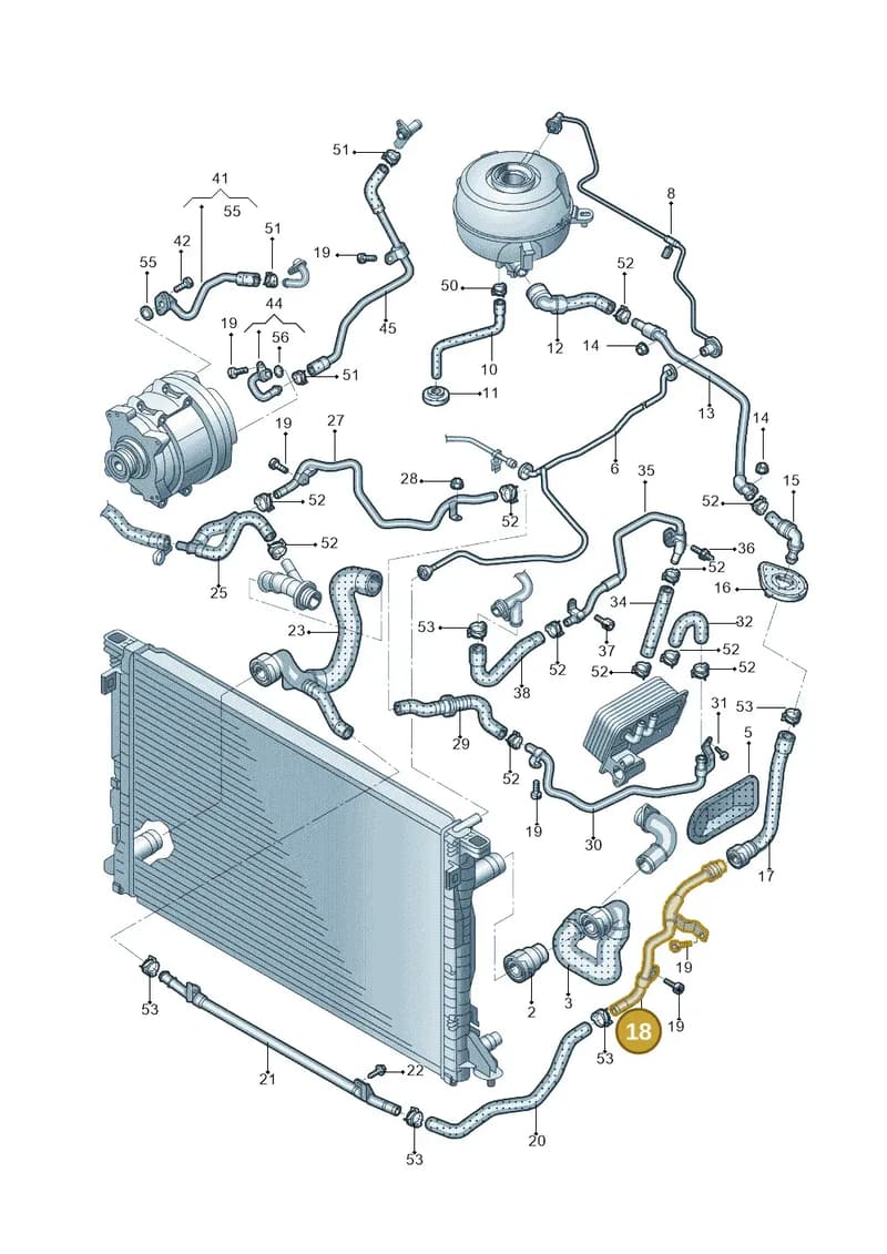 4K0121071J — Audi A6 L 2.0 (2018-) diagram 577121004, position 18