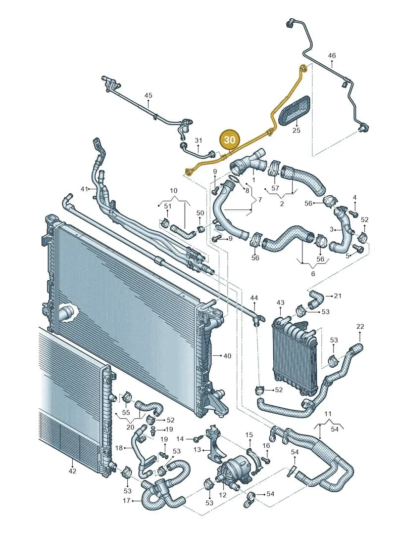4K0121081DD — Audi A6 (2018-2025) diagram 430121216, position 30