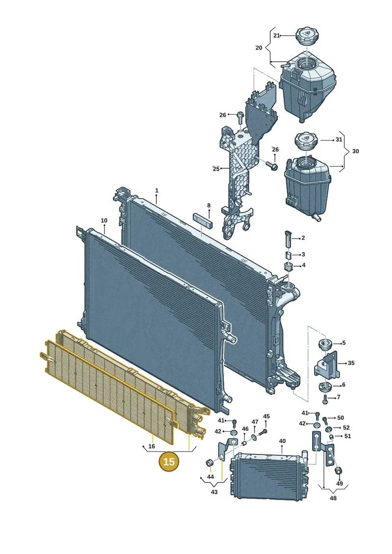 4K0121212M — Audi A5 Limousine (2024-2025) diagram 8wk121145, position 15