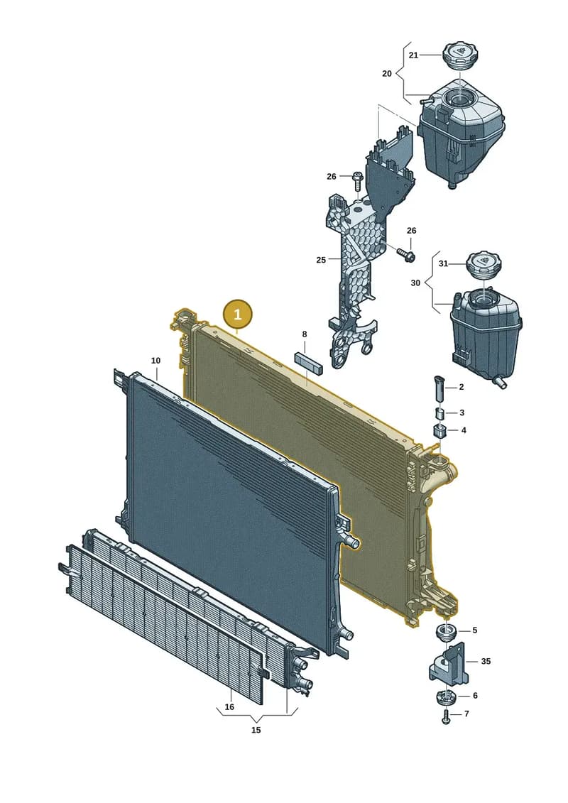 4K0121251L — Audi A5 Limousine (2024-2025) diagram 8wk121090, position 1