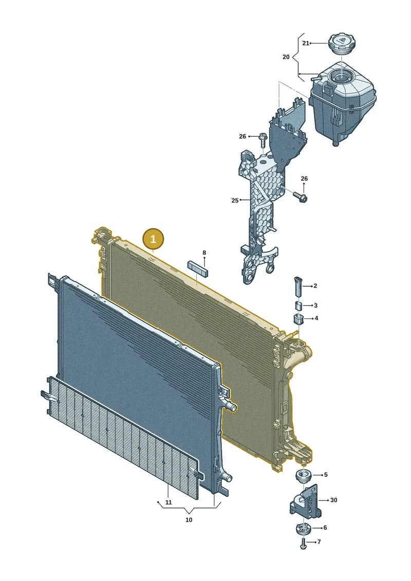 4K0121251L — Audi A5 Limousine (2024-2025) diagram 8wk121035, position 1