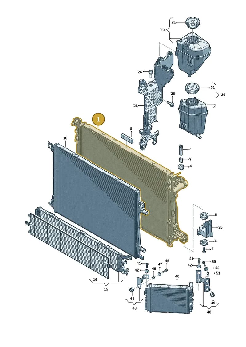 4K0121251P — Audi A5 Limousine (2024-2025) diagram 8wk121145, position 1